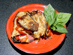 ricetta parmigiana di melanzane con pomodorini