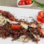 riso rosso con filetti di platessa