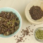 riso rosso con tonno e pesto
