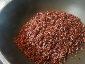 riso tostato in padella