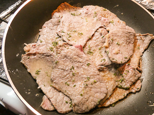 scaloppine di vitello al limone in padella