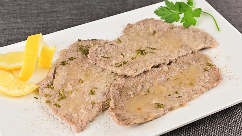 scaloppine di vitello al limone
