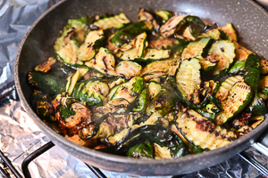 zucchine in padella