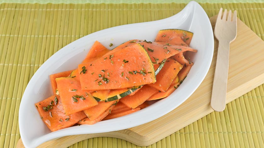 carpaccio di zucca marinata