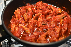 finta trippa di uovo nel sugo