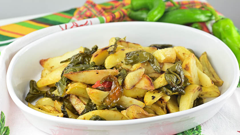 friggitelli fritti con patate
