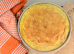 gateau di patate con melanzane