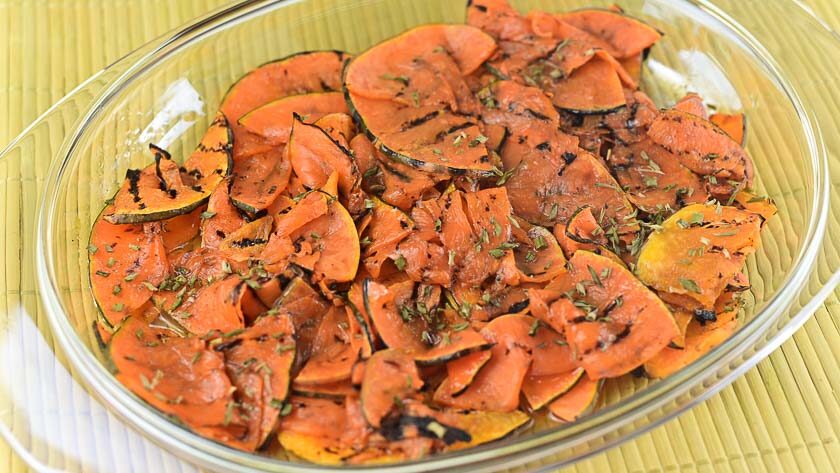 Insalata di zucca grigliata