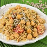 cous cous con ceci pomodorini e semi di girasole
