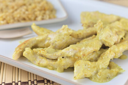 Bastoncini di petto di pollo al latte di cocco