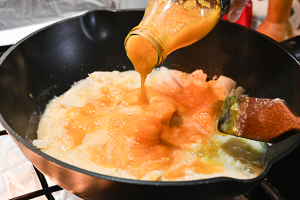 passata di datterino giallo e baccalà