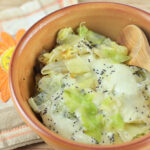 verza con scamorza filante