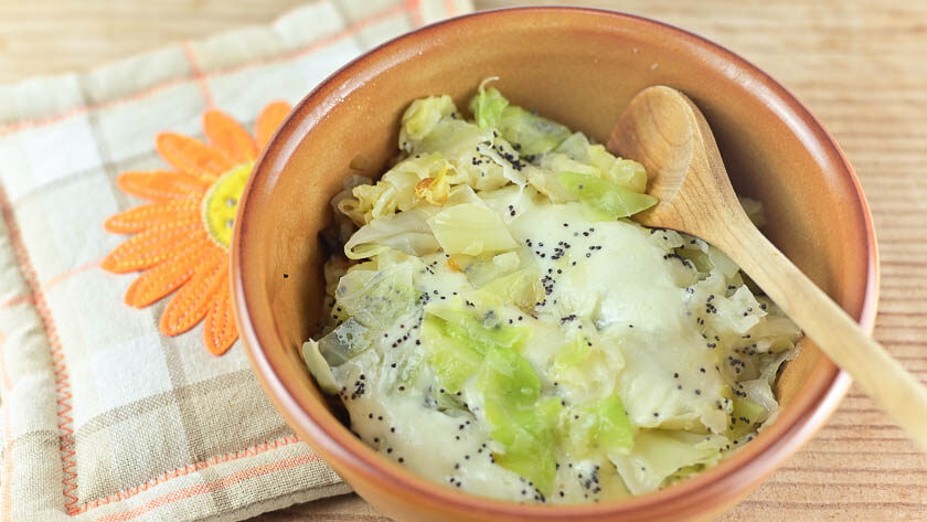 verza con scamorza filante