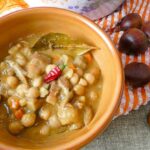 Zuppa di castagne funghi e fagioli