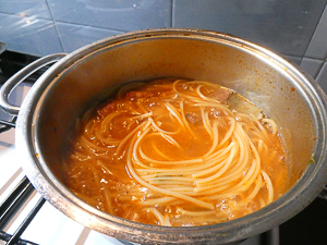 risottare la pasta in brodo