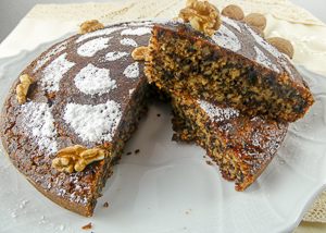 torta di noci e cioccolato