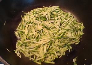 julienne di zucchine