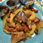 ricetta cozze e patate al forno