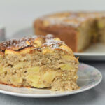 Torta di mele con farina integrale e senza zucchero