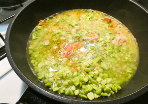 piselli secchi in brodo
