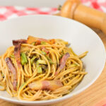 carbonara di zucchine e guanciale