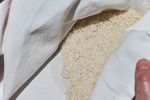 Asciugare il riso basmati