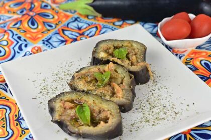 Melanzane light ripiene al forno
