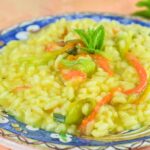 risotto ai fiori di zucca e zafferano