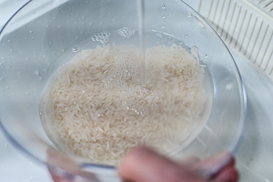 sciacquare il riso basmati