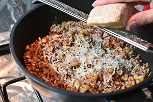 cereali e melanzane in padella