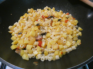pasta e patate in padella