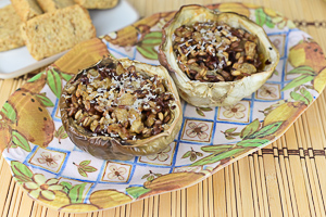 ricetta Melanzane viola ripiene di cereali al forno