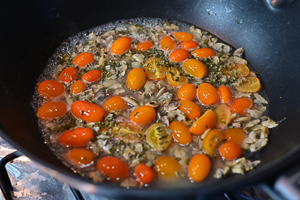 vongole veraci e pomodorini datterini