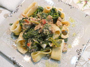 Abbinamento con Calamarata: tonno e rucola