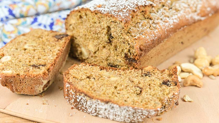 Plumcake integrale con frutta secca