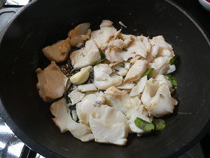 saltare il baccalà in padella