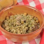 Ricetta farro integrale con ceci e tonno