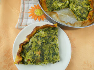 torta rustica vegetariana con bietola e patate