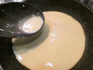 cottura crepe in padella