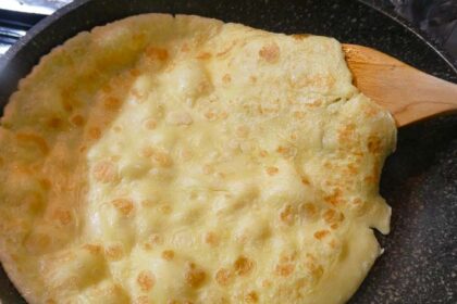 Ricetta veloce delle crepes senza burro