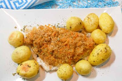 Filetti di orata al forno con patate novelle