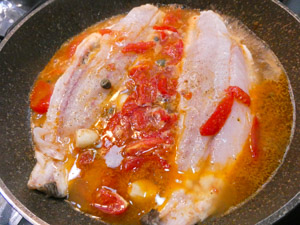 cottura ombrina in padella