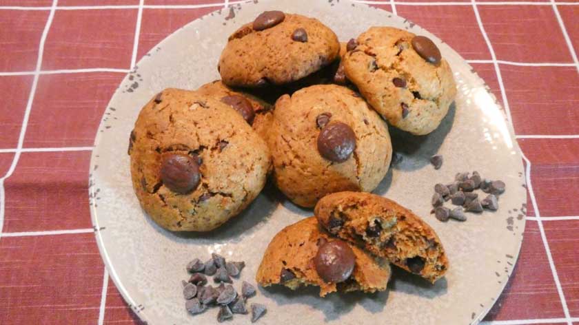 Ricetta biscotti cookies al cioccolato