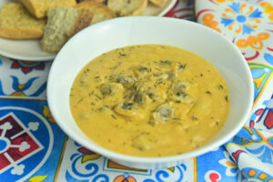 Ricetta Crema di ceci, vongole e patate