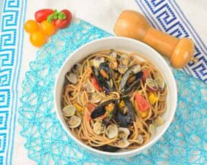 ricetta Spaghetti vongole e cozze e pomodorini