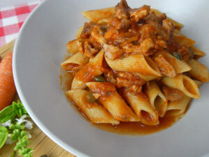 Pasta al ragù di coniglio