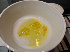 soffriggere lardo e olio