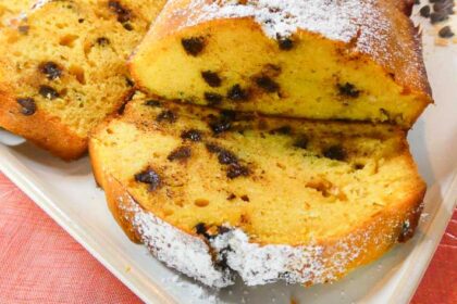Plumcake alla zucca con gocce di cioccolato