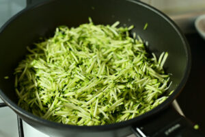 cottura julienne di zucchine