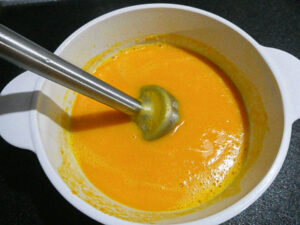 frullare zucca e patate